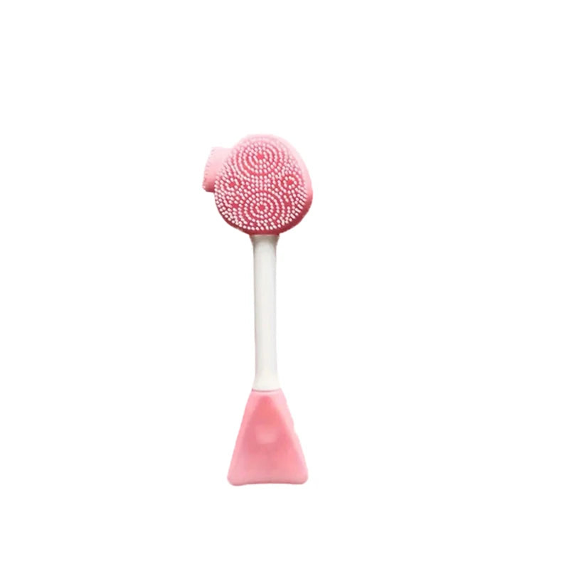 7-piece makeup and face wash beauty set, including 3 headband sets, 1 cosmetic bag, 2 face wash brushes and 1 powder puff