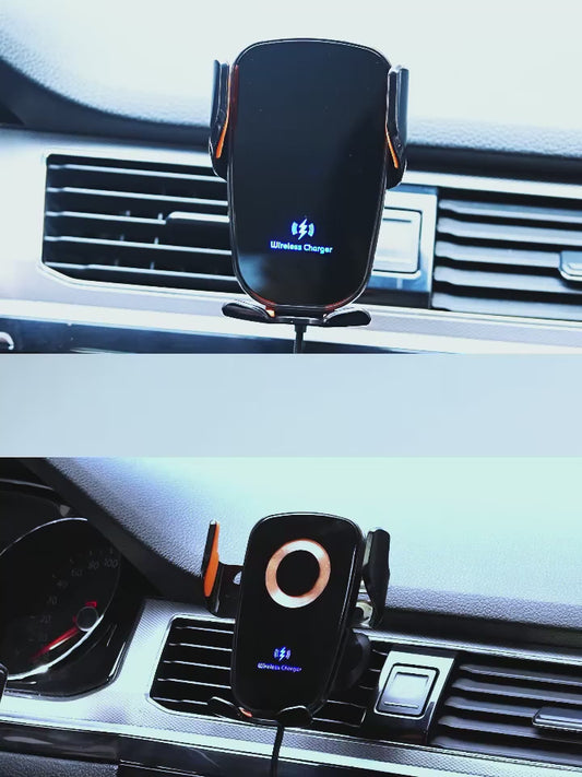 UYUXIO Wireless Car Charger Air Vent Fast Charging Phone Holder in Car for iPhone 16 Pro Max 15 14 12 13 Samsung Android Phones